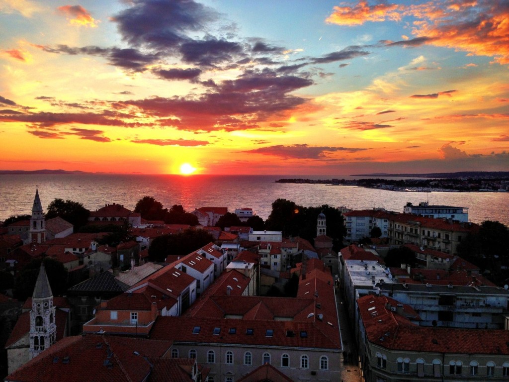 zadar sunset